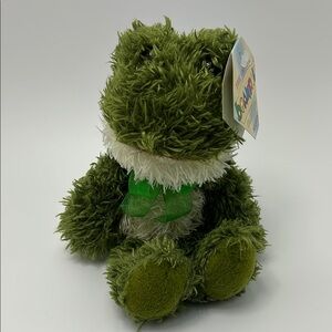 Kellytoy The Original Beanpals Green and White Plush Reptile New Makes Sound